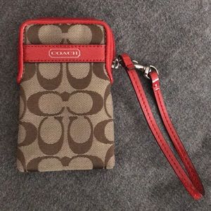 Coach phone wristlet